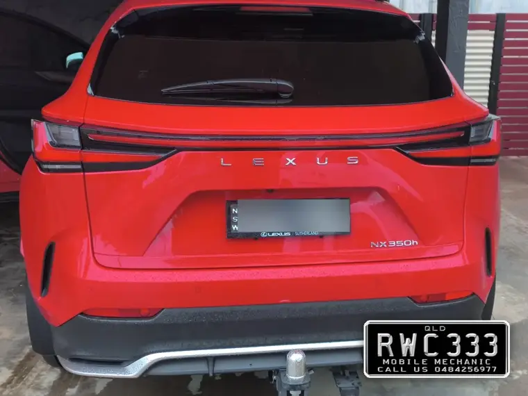 Interstate Lexus NX inspected for Queensland registration