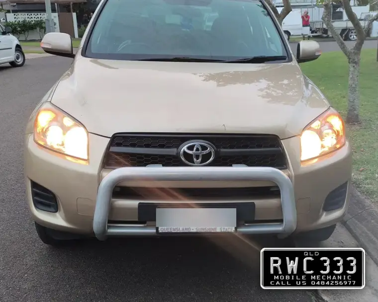 Toyota RAV4 roadworthy certificate inspection at home